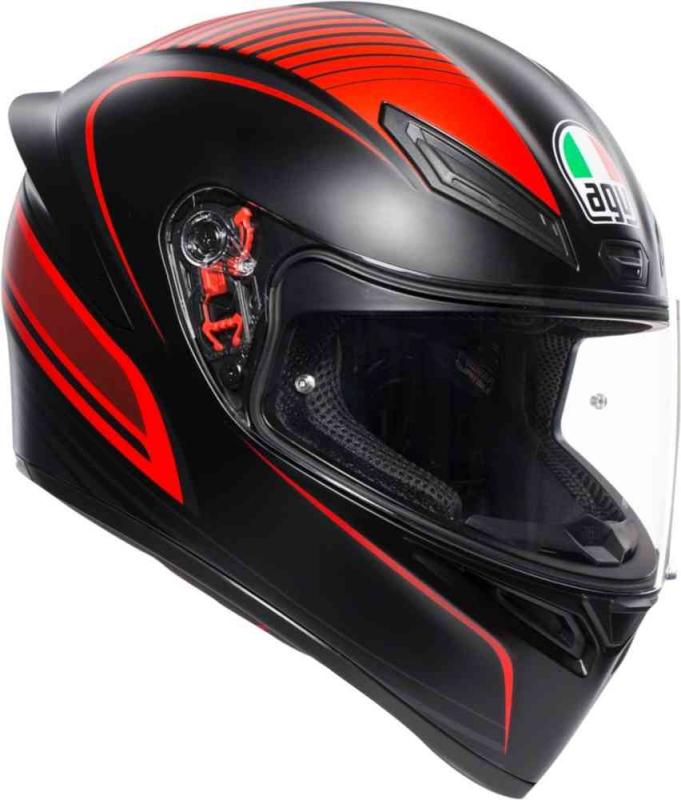 Шлем AGV K-1 Warmup Matt Black/Red