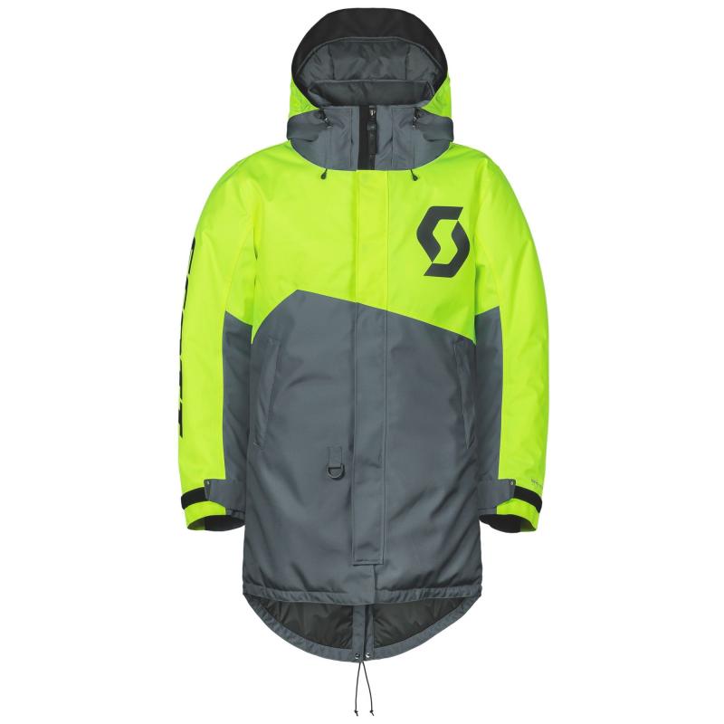 Куртка SCOTT Coat Warm-Up grey/neon yellow