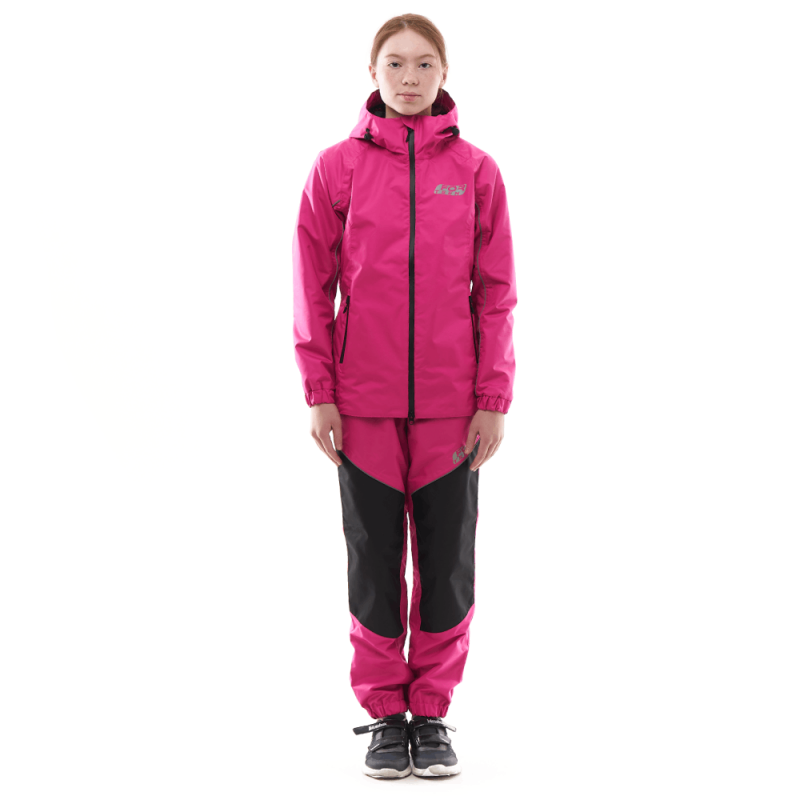 Детский комплект дождевой (куртка, брюки) Dragonfly EVO Kids PINK (мембрана)