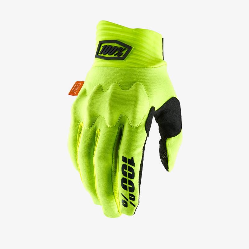 Мотоперчатки 100% Cognito D3O Glove Fluo Yellow/Black