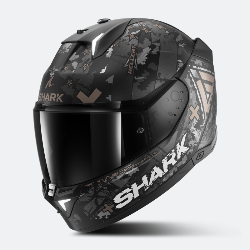 Мотошлем Shark Skwal I3 Hellcat Mat Black/Chrome/Anthracite