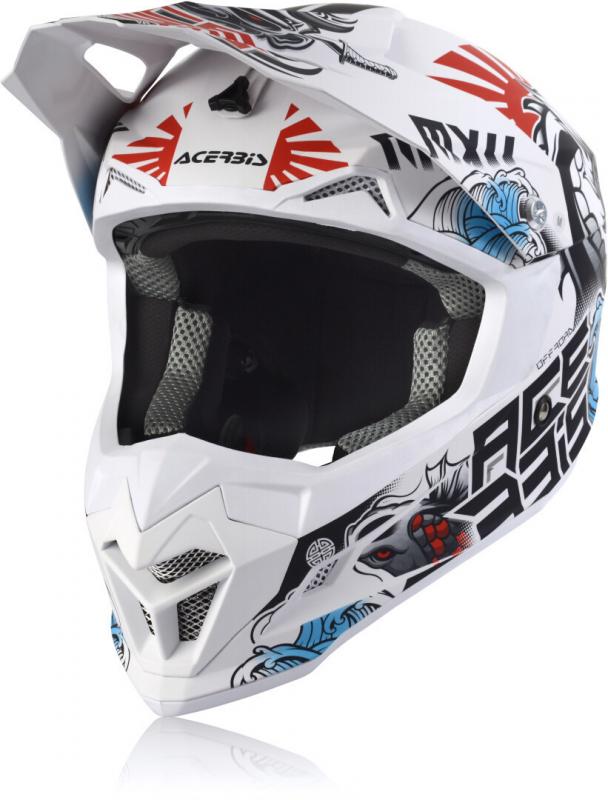 Мотошлем кроссовый Acerbis Profile 4 White/Blue/Red