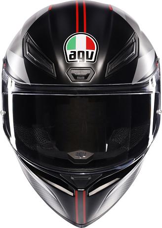 Шлем AGV K-1 S E2206 Lap Matt Black/grey/red S