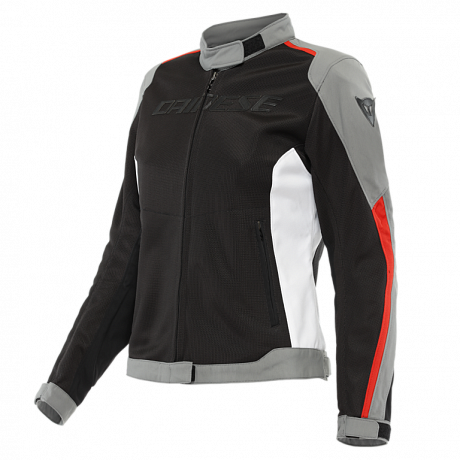 Куртка жен. DAINESE HYDRA FLUX 2 AIR LADY D-DRY BLACK/CHARCOAL-GRAY/LAVA-RED 38