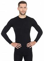 Термобелье (футболка, дл.рукав) Brubeck Active Wool, черный