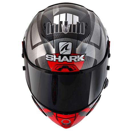 Шлем интеграл Shark RACE-R PRO GP 06 REPLICA ZARCO WINTER TEST Black/Chrome/Red M