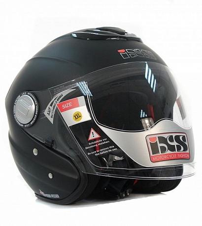 Открытый шлем с большим стеклом IXS HX91 матовый черный