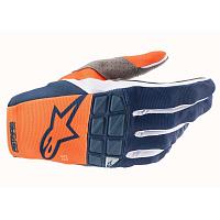 Мотоперчатки Alpinestars Racefend Gloves, оранжево-темно-синий