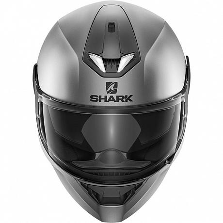 Мотошлем Shark D-Skwal 2 Blank LED AMA, цвет Серый Матовый S