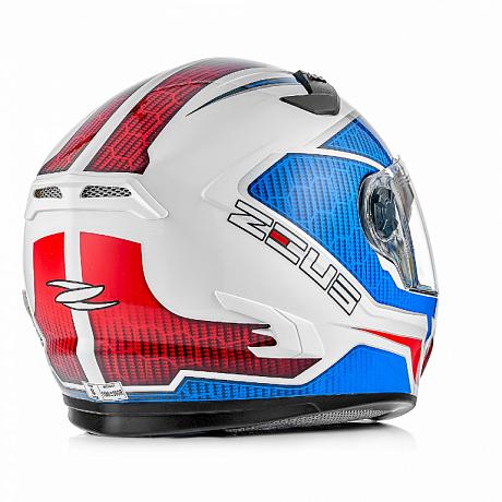 Шлем интеграл Zeus ZS-813A сине-белый S