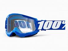 Кроссовые очки 100% Strata 2 Goggle Blue/Clear leans