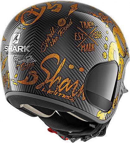 Мотошлем Shark S-Drak Carb Freestyle Cup Carbon/Gold