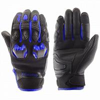 Кожаные перчатки Moteq Stinger синие