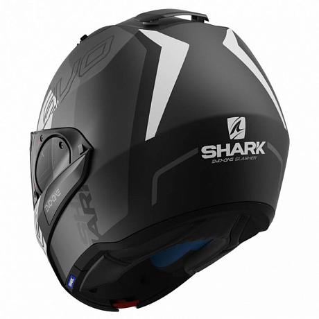Шлем модуляр Shark Evo-one 2 Slasher, черный/матовый/белый