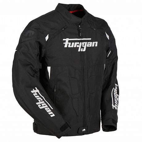 Мотокуртка Furygan Parker текстиль, цвет Черный/Белый XL