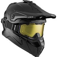 Шлем снегоходный CKX Titan Solid + очки черный матовый