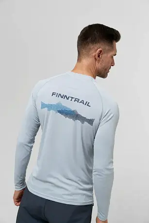 Лонгслив Finntrail Wave Fish Grey
