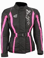Текстильная женская куртка Agvsport Mistic черно-розовая