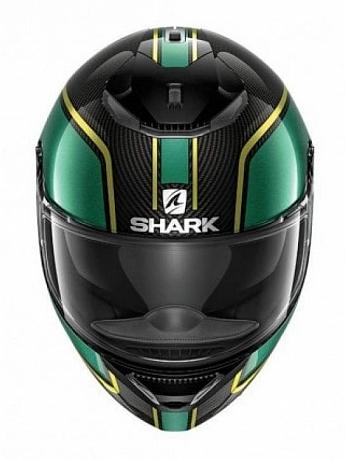 Шлем Shark  Spartan Carbon 1.2 Priona черный-зеленый