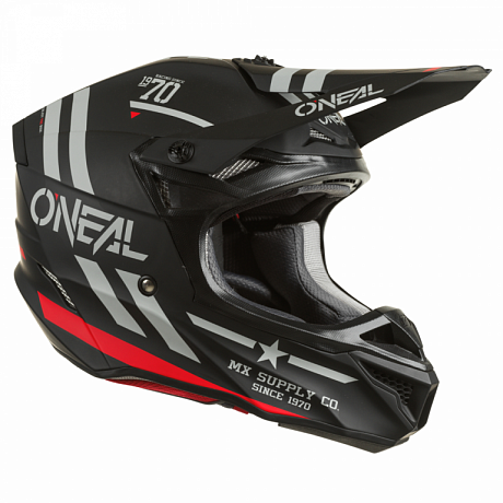 Шлем кроссовый O'NEAL 5Series Squadron черный/серый M