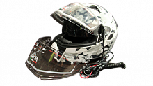 Шлем снегоходный с электрическим подогревом AiM JK906 Camouflage