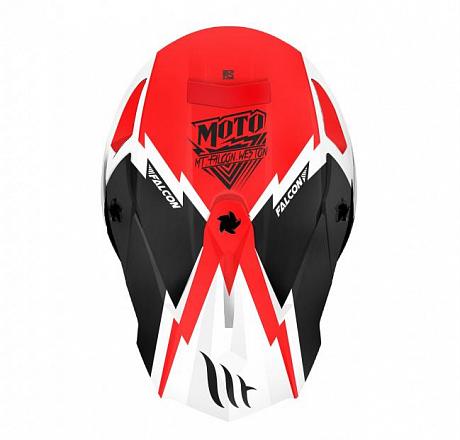 Шлем кроссовый MT Falcon Weston MX802, Gloss Pearl Red