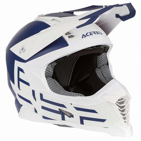 Мотошлем кроссовый Acerbis X-RACER VTR White/Blue