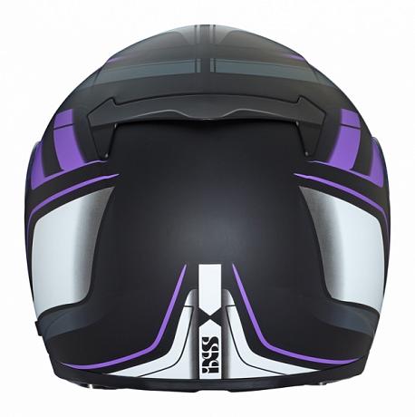 Шлем интеграл HX 215 2.0 IXS Черно-бело-фиолетовый