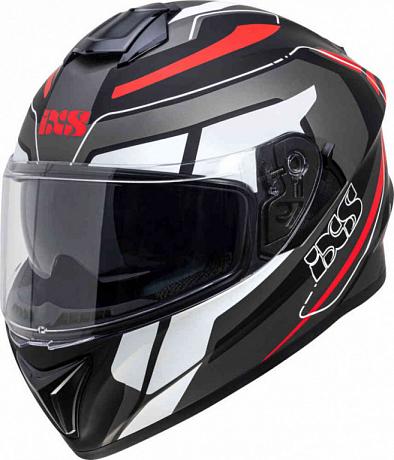 Шлем интеграл IXS HX 216 2.2 серый-черный-красный S
