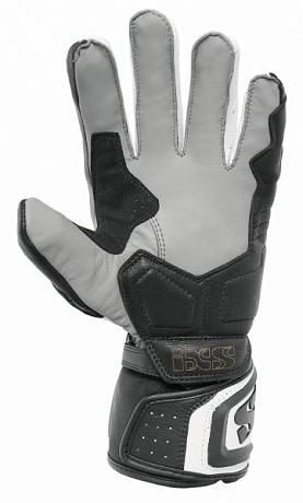Перчатки кожаные IXS RS-100 чёрный/белый S