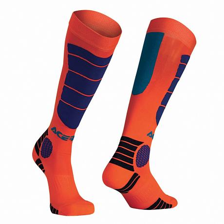 Носки кроссовые Acerbis MX Impact Socks оранжевый/синий S/M