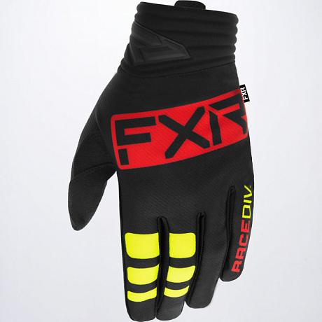 Перчатки FXR Prime MX Glove 22 Black/Nuke Red XL