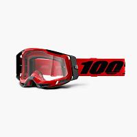Очки 100% Racecraft 2 Goggle Red/Clear Lens 2023