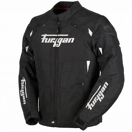 Мотокуртка Furygan Parker текстиль, цвет Черный/Белый XL