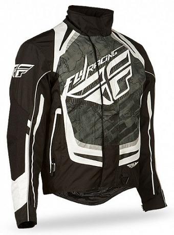 Куртка зимняя ATV/снегоход Fly Racing SNX PRO черная/белая