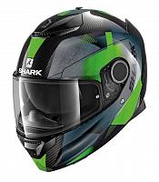 Шлем Shark  Spartan Carbon 1.2 Kitari черный-зеленый