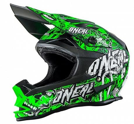 ONEAL Кроссовый шлем 7Series Evo MENACE зеленый неон S