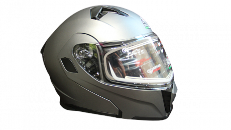 Шлем снегоходный с электрическим подогревом AiM JK906 Grey Mat S