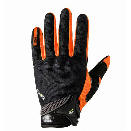 Перчатки текстильные Suomy S-09 черно-оранжевые M