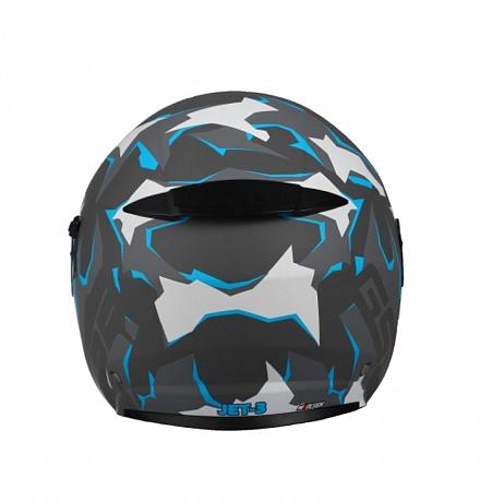 Открытый Шлем GSB G-263 Blue Camo (Grey Matt / Blue)  XS