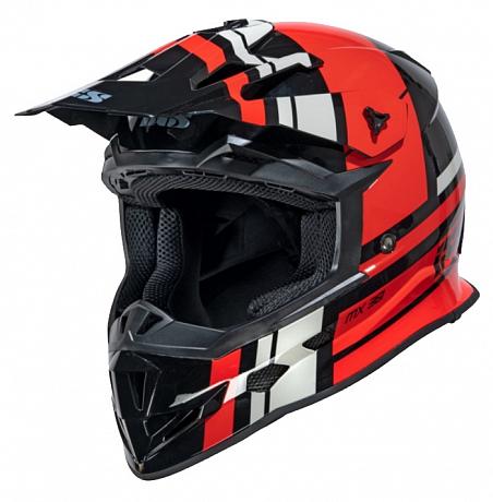 Кроссовый шлем IXS IXS361 2.3, Чёрный/Красный
